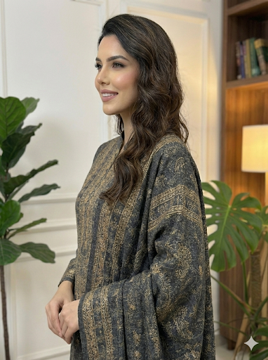 Majestic Charcoal Heritage Woolen Daffodil Suit