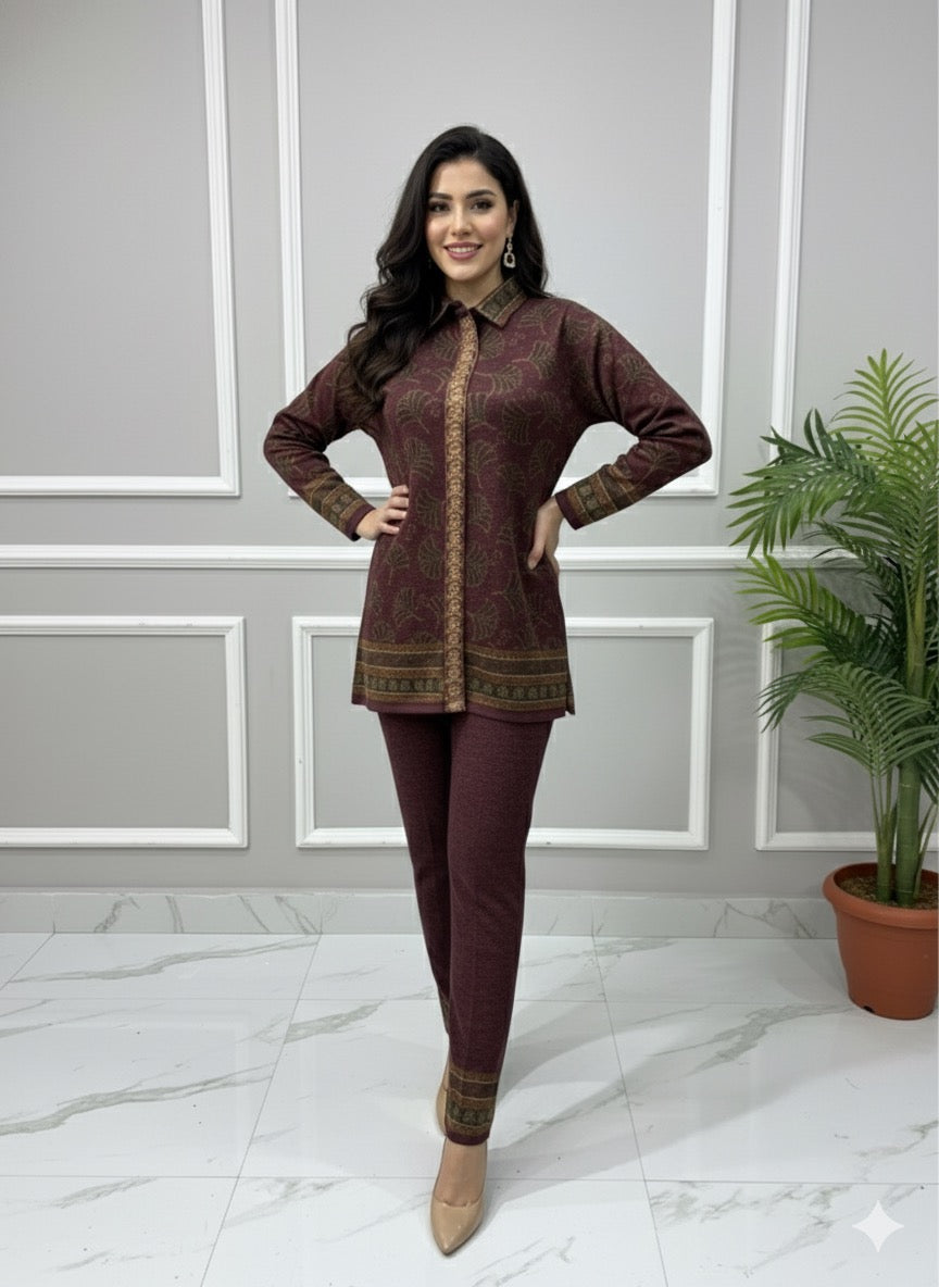 The Wine Tapestry Daffodil Coord Set