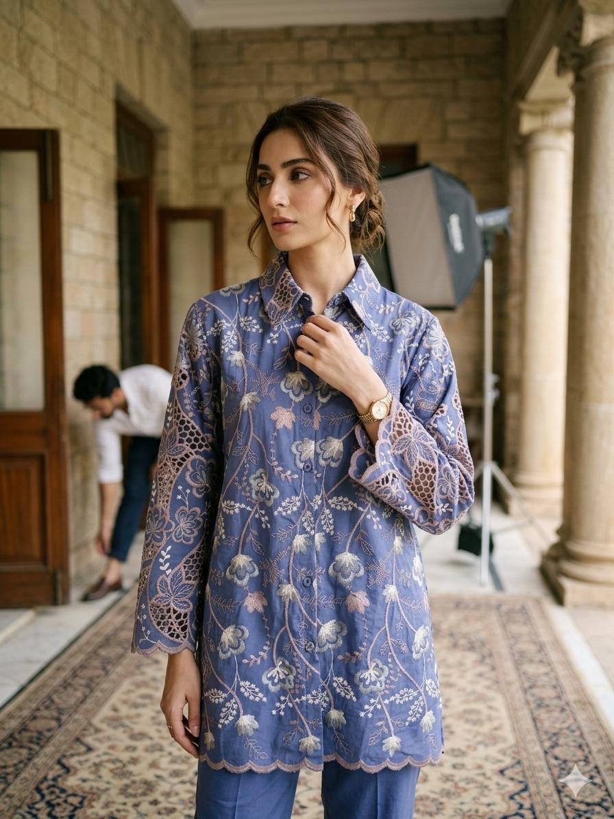 Luna Cutwork Tunic Shirt