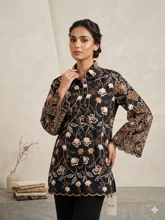 Luna Cutwork Tunic Shirt