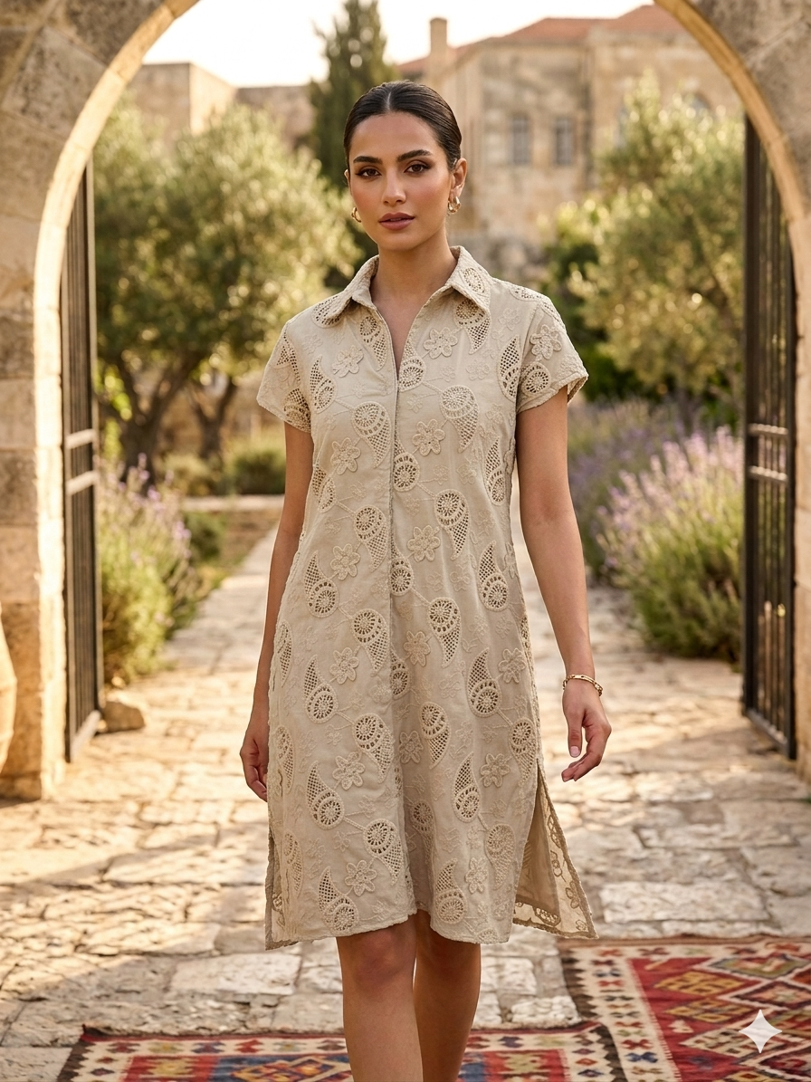 Elysian Crosia Midi Dress
