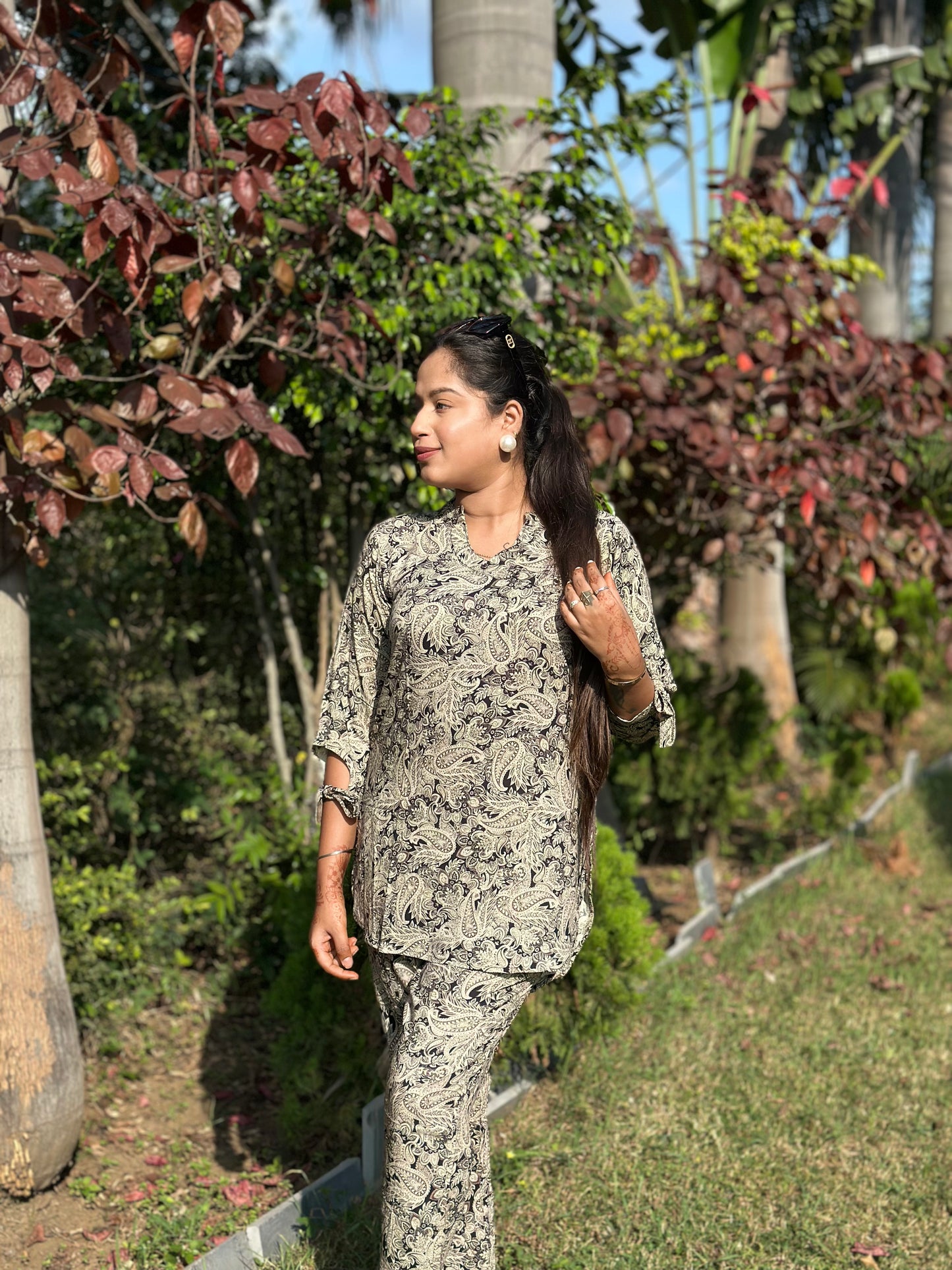Black Vintage Vibes Co-Ord