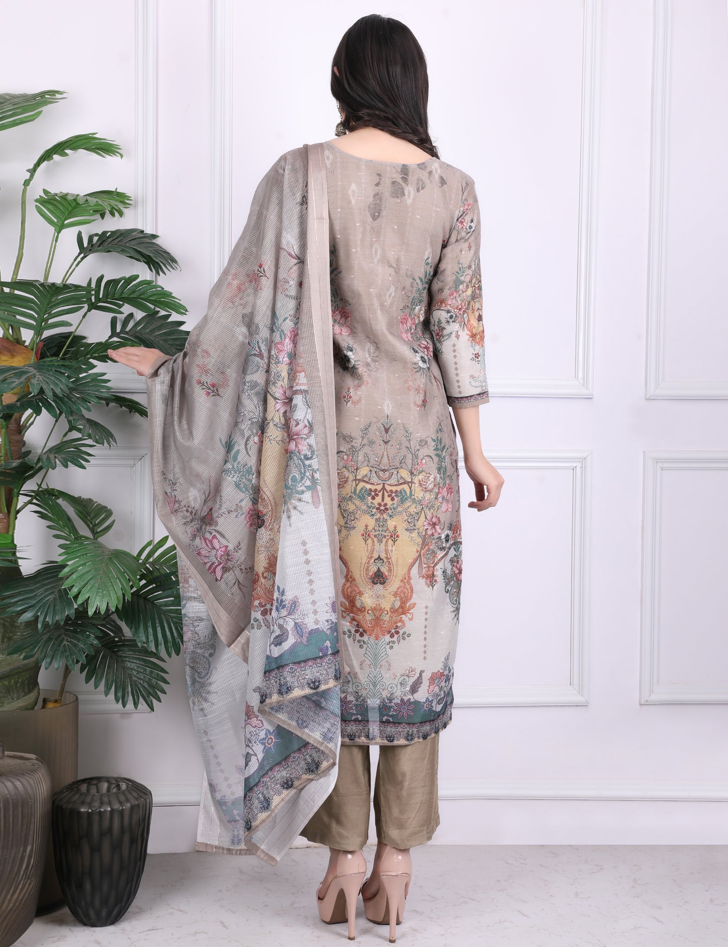 Celestial Harmony Digital Print Suit