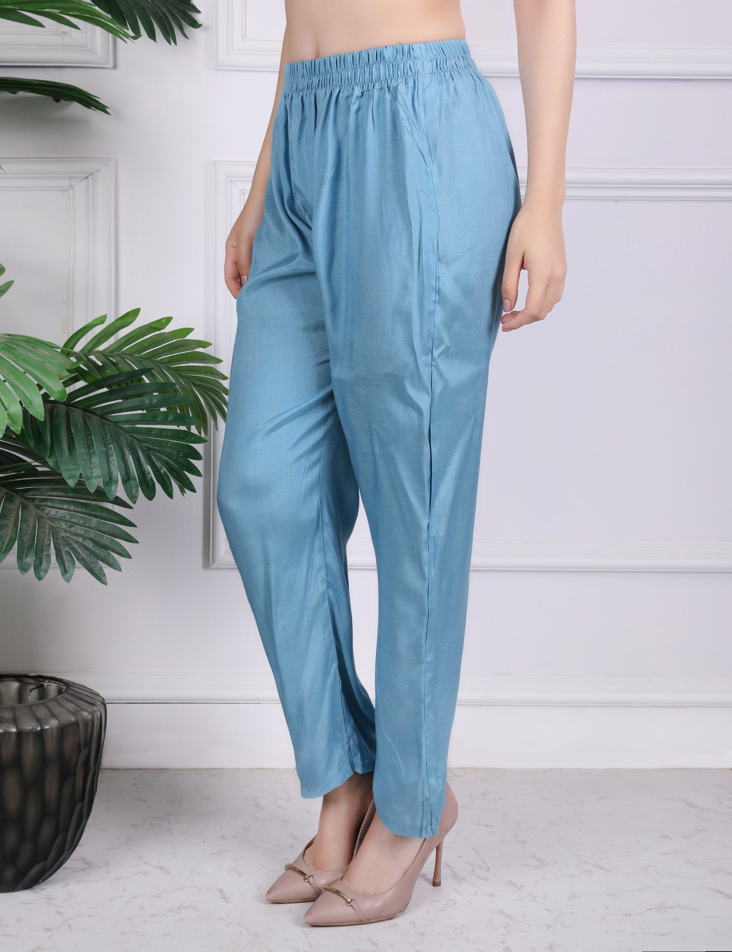 Azure Blossom Kantha Suit Set