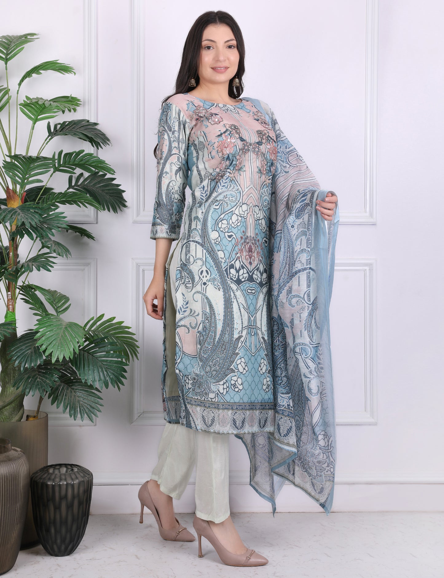Ethereal Luxe Silk Suit