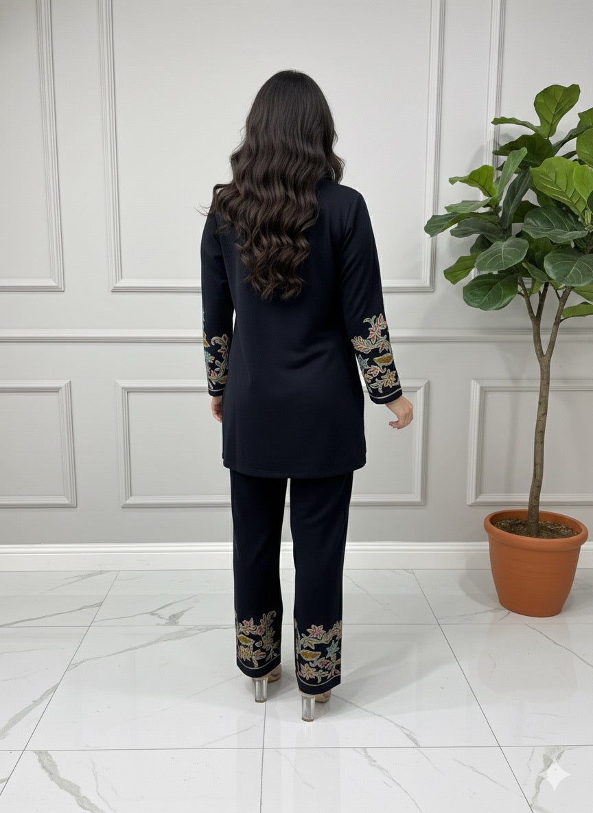 The Regal Embroidered Knit Coord