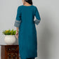 Regal Teal Silk Suit