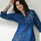 Urban Blossom Denim Tunic