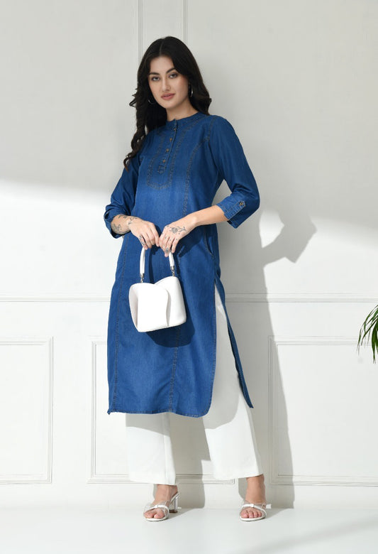 Navy Vogue Kurti