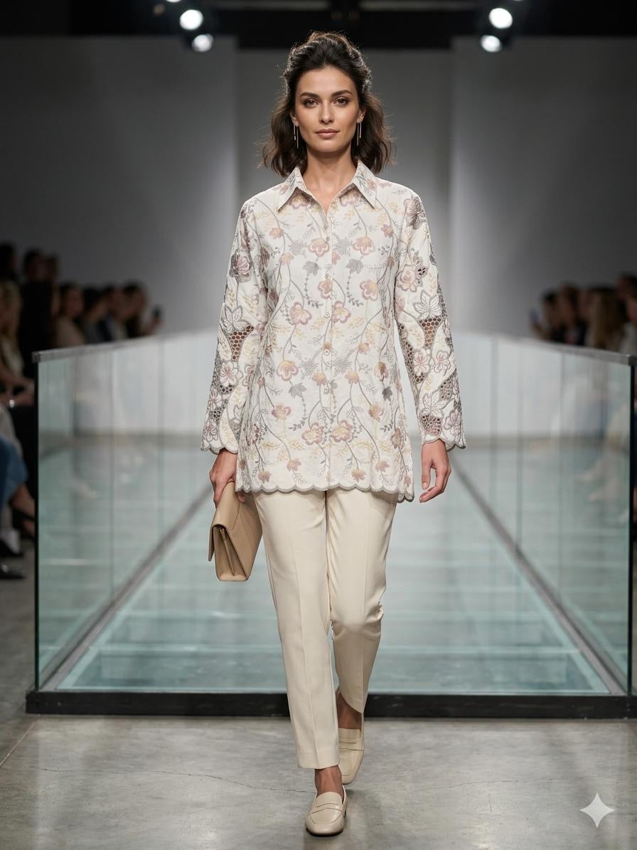 Luna Cutwork Tunic Shirt