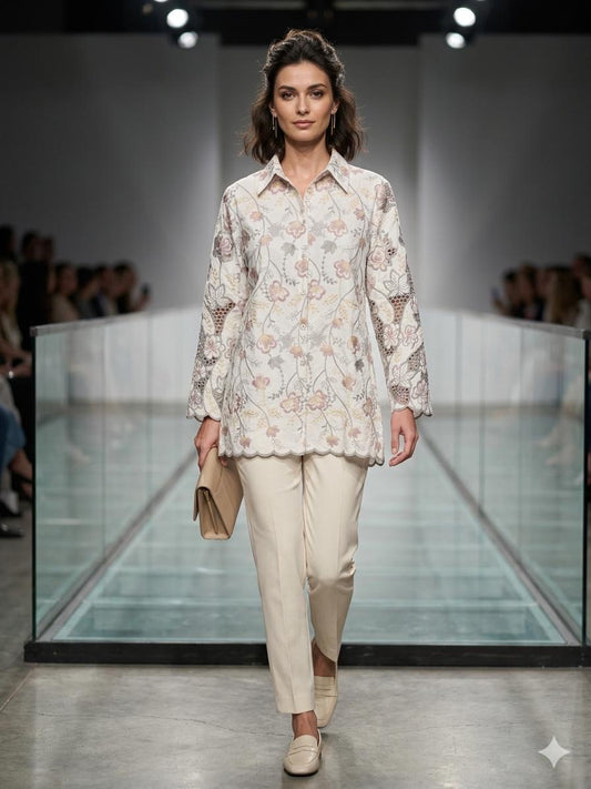 Luna Cutwork Tunic Shirt