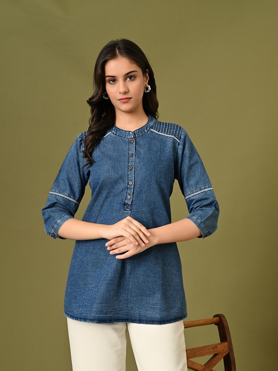 Denim Luxe Tunic