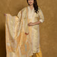 Radiant Petal Silk Suit