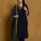 Blue Silken Sapphire Silk Suit