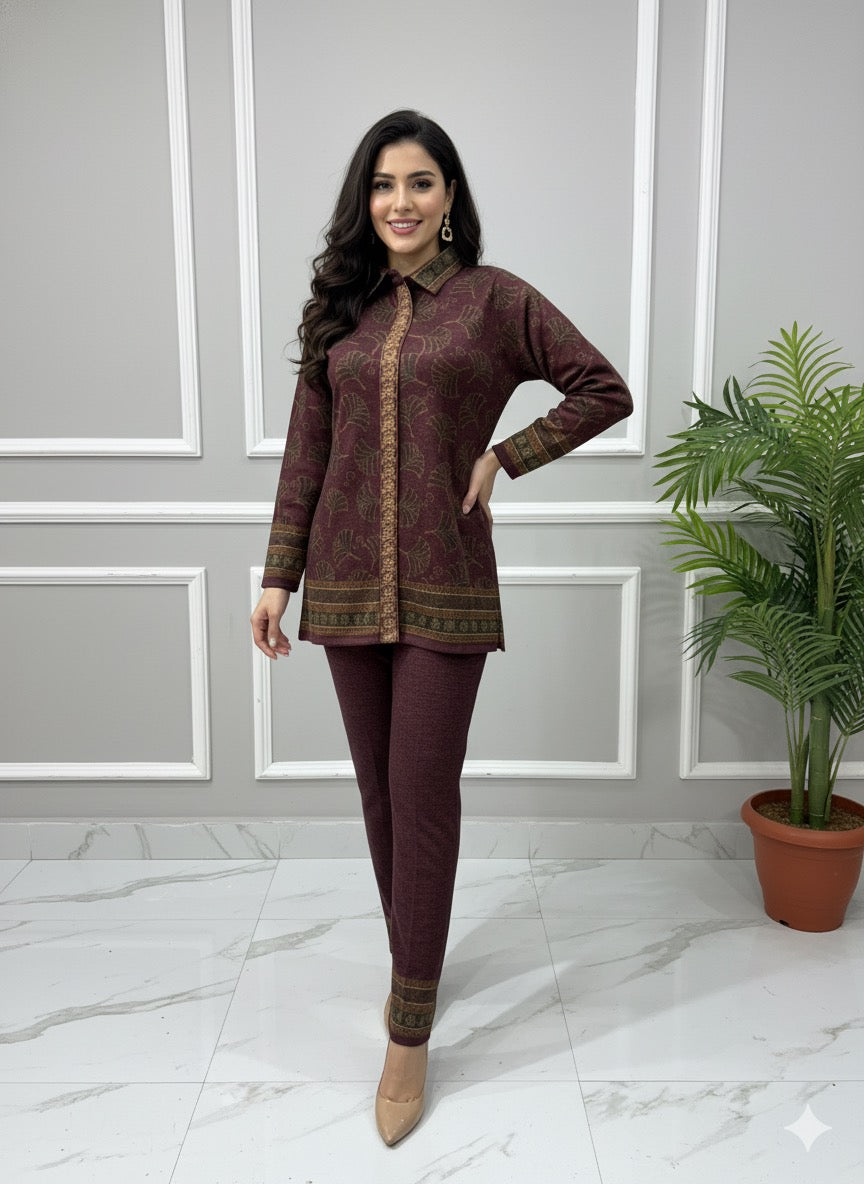 The Wine Tapestry Daffodil Coord Set