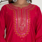 Rose Red Vibrant Luxe Sharara Suit