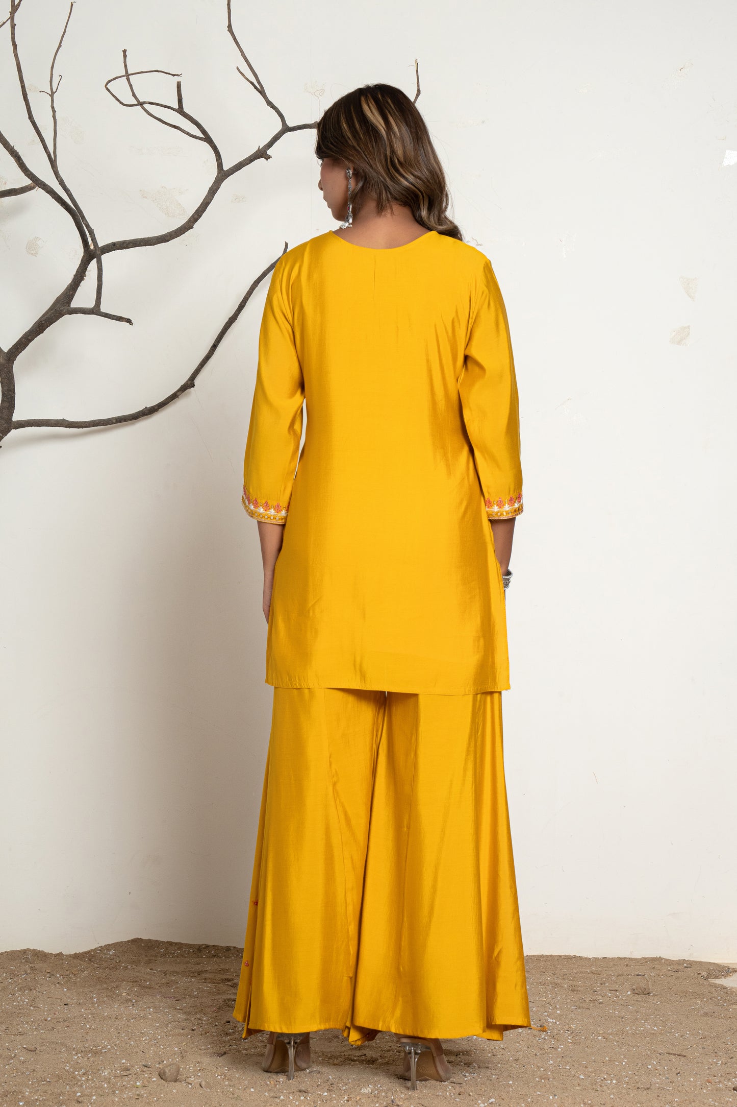 Yellow Vibrant Luxe Sharara Suit