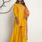 Yellow Vibrant Luxe Sharara Suit