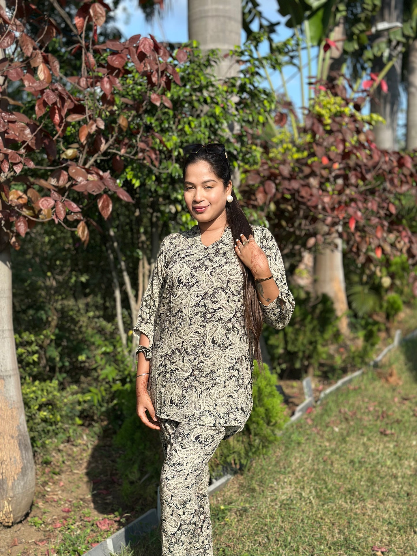 Black Vintage Vibes Co-Ord