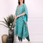 Sky Blue Ombre Elegance Kaftan Set