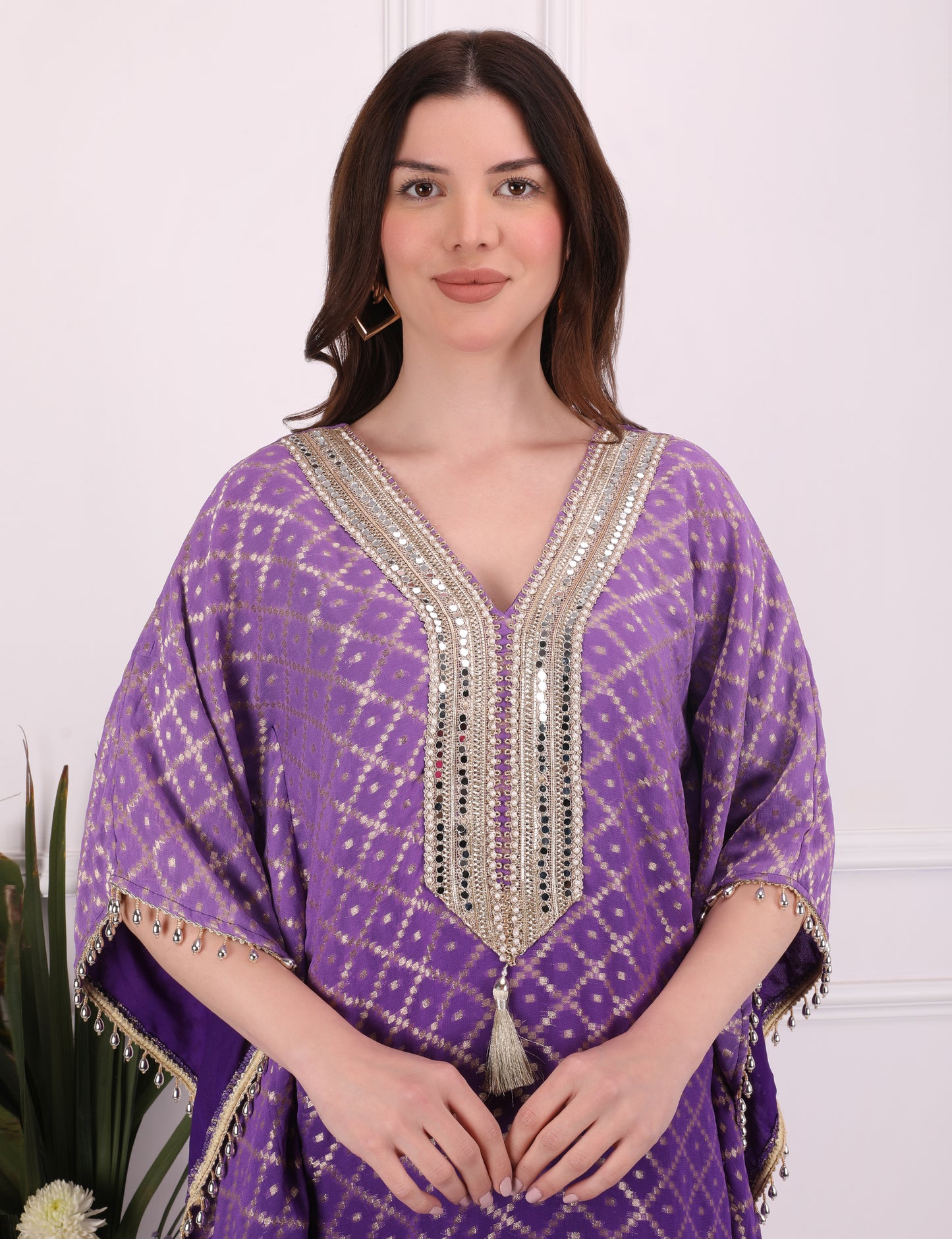 Purple Ombre Elegance Kaftan Set