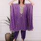 Purple Ombre Elegance Kaftan Set