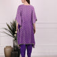 Purple Ombre Elegance Kaftan Set