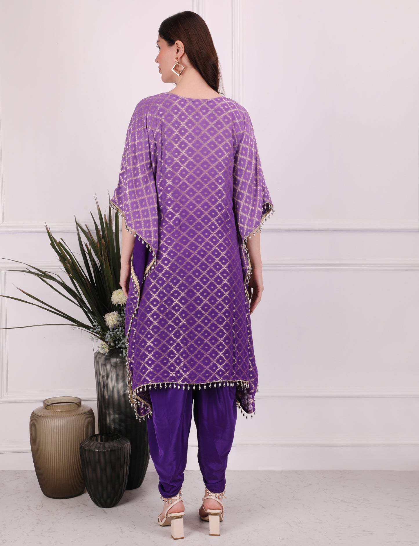 Purple Ombre Elegance Kaftan Set