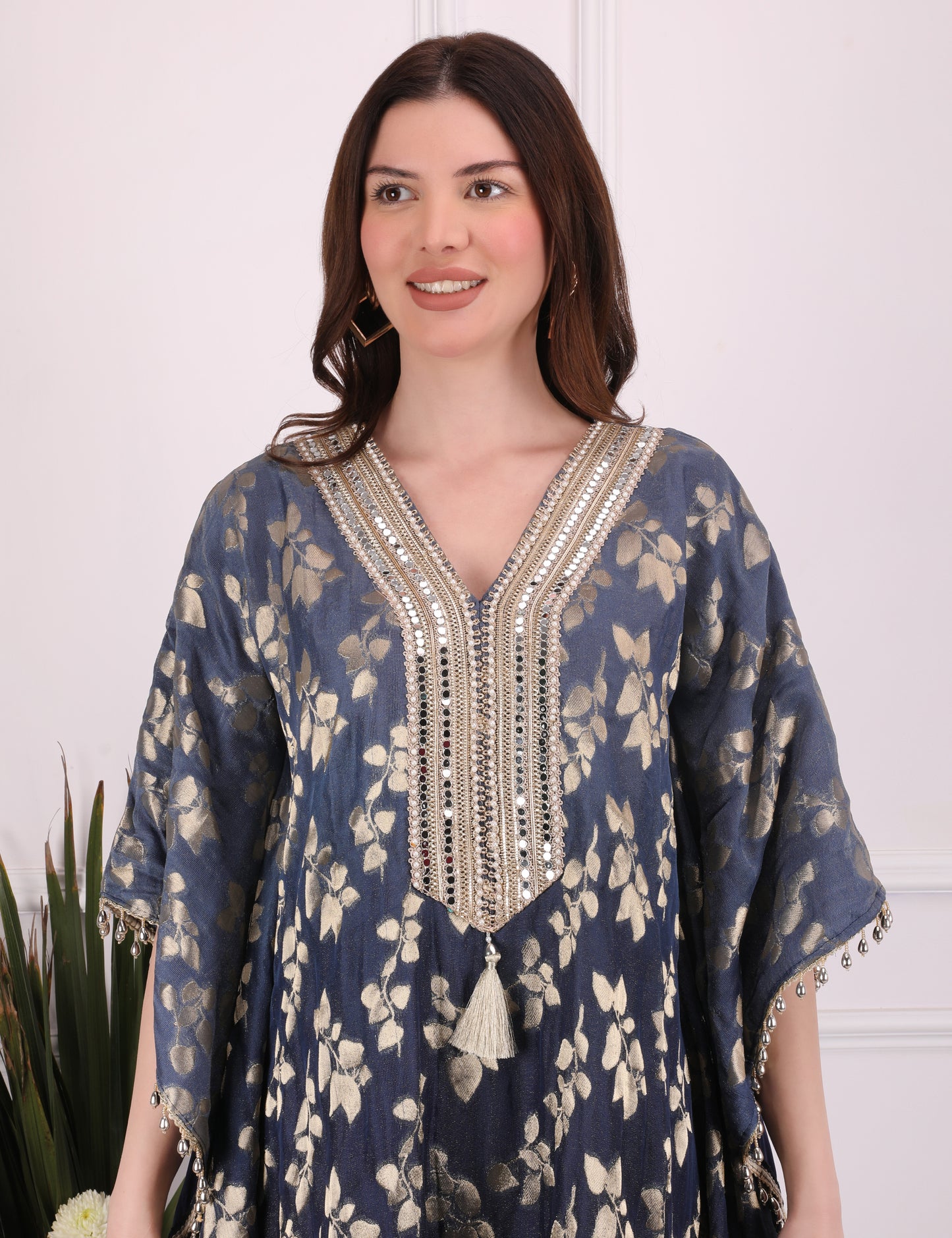 Blue Ombre Elegance Kaftan Set