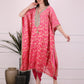 Pink Ombre Elegance Kaftan Set