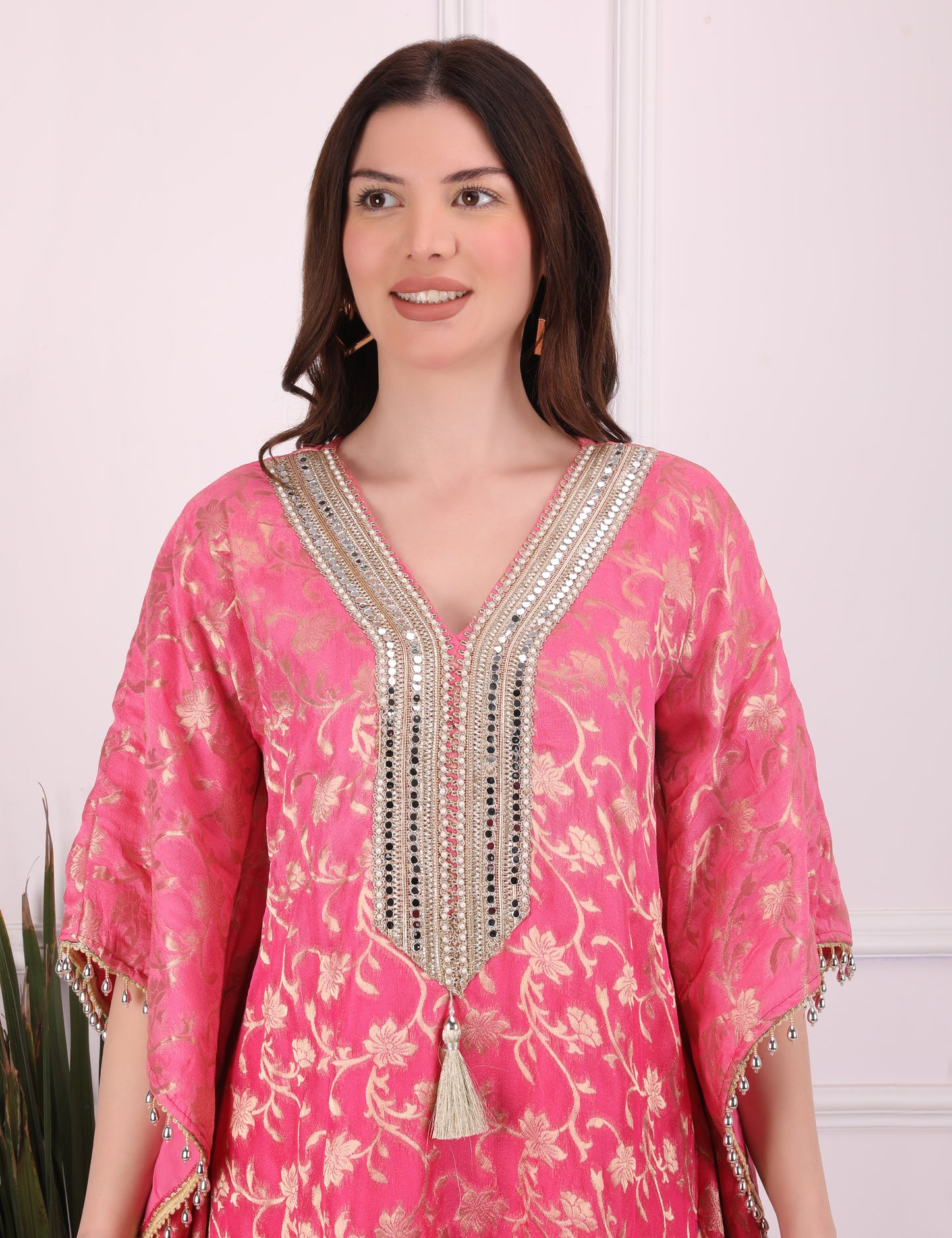 Pink Ombre Elegance Kaftan Set