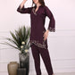 Wine Ava Noor Co-Ord Set