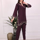 Wine Ava Noor Co-Ord Set