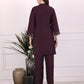 Wine Ava Noor Co-Ord Set