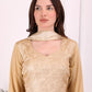 Golden Grace Georgette Anarkali