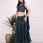 Blue Mystic Sequence Lehenga