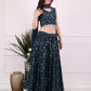 Blue Mystic Sequence Lehenga