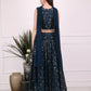 Blue Mystic Sequence Lehenga