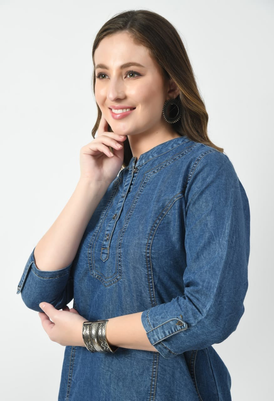 Eternal Denim Grace Kurti