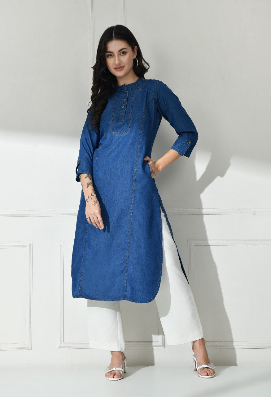 Navy Vogue Kurti