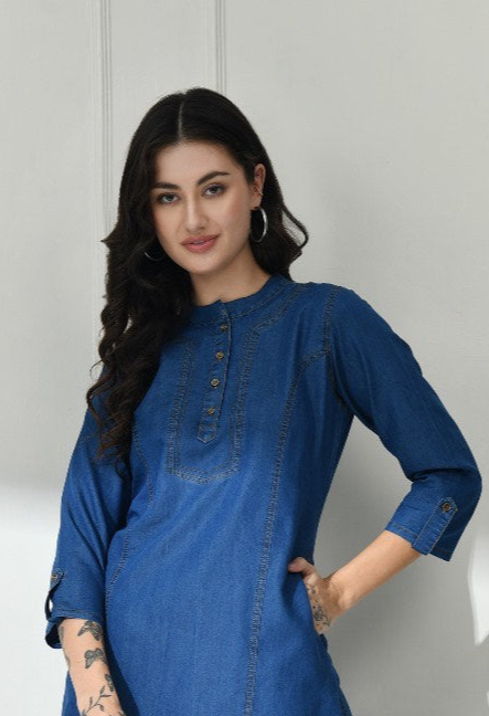 Navy Vogue Kurti