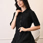 Noir Luxe Black Denim Dress