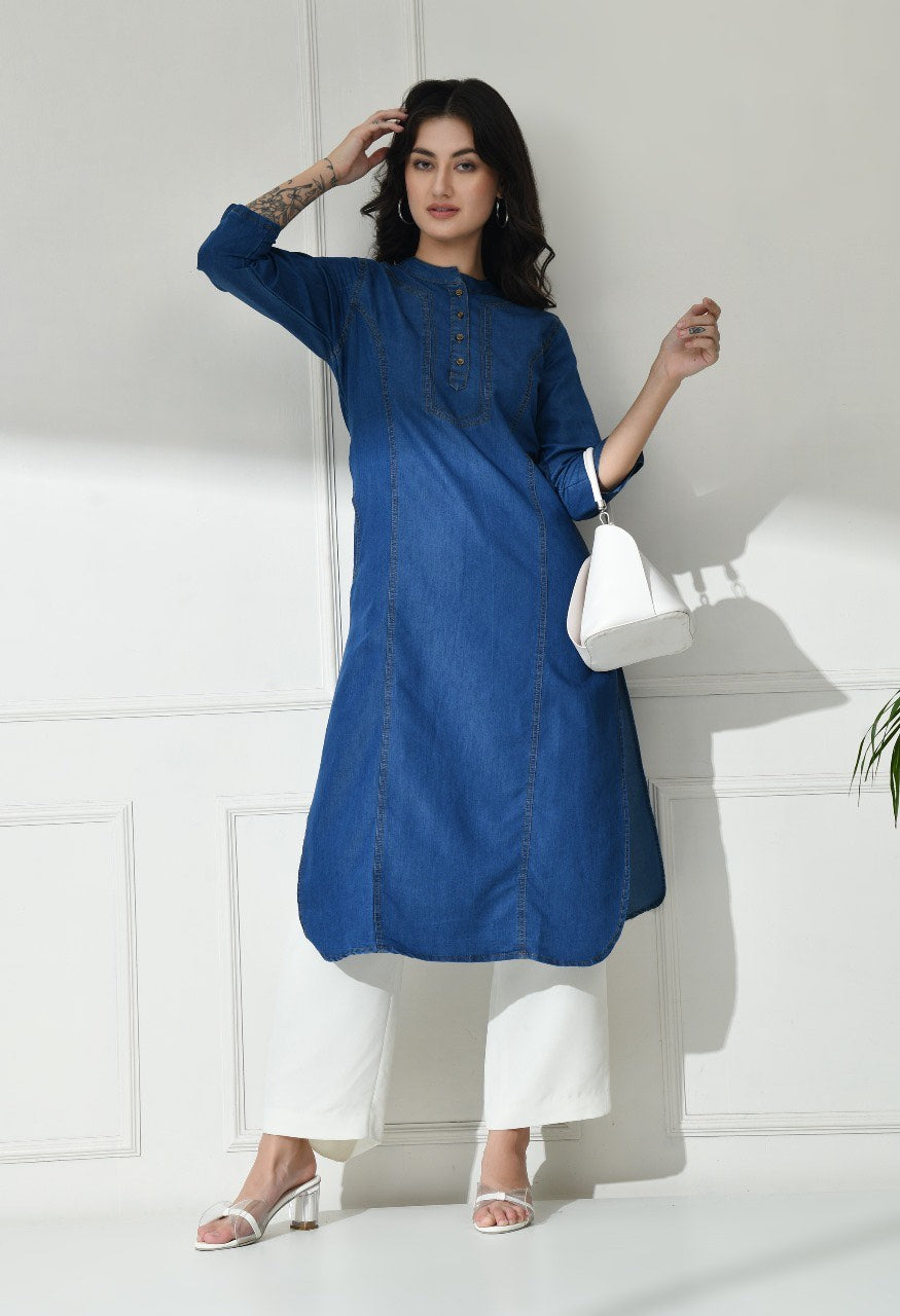 Navy Vogue Kurti