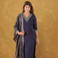 Blue Silken Sapphire Silk Suit